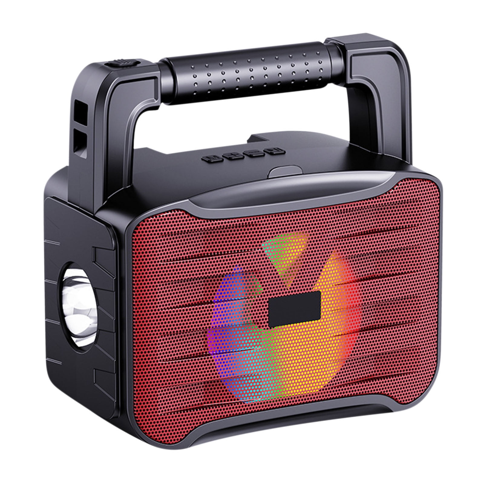 Matoen Camping Flashlight Emergency Radio Hand Crank Solar Bluetooth Speaker, Portable Battery Powered Waterproof Radio Flashlight Phone Charger, Reading Light