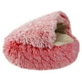 thumbnail image 1 of Matoen Cat Bed, Calming Small Dog Bed, Round Hooded Cat Bed Cave Indoor Cat Puppy Sleeping Warm Plush Cuddler Pet Bed, Machine Washable, 1 of 2