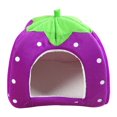 thumbnail image 1 of Oalirro Cat Beds for Indoor Cats - Small Dog Bed with Anti-Slip Bottom, Cat/Small Dog Strawberry Cave, Super Soft Calming Pet Tent Bed, 1 of 5