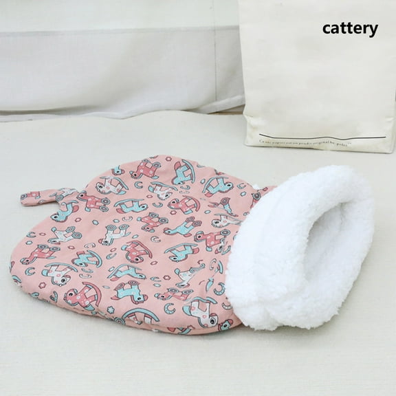 Matoen Cat Sleeping Bag, Self Warming Cat Bed, Soft Plush Large Cat Sack for Winter Cosy Cat Bed Cave 360°Wrap Comfortable Pet Snuggle Sack for Cats up to 4kg