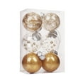 thumbnail image 1 of Matoen Christmas Balls Ornaments -6pcs/2.36" Shatterproof Christmas Tree Decorations with Hanging Loop for Xmas Tree Wedding Holiday Party Home Decor(Gold), 1 of 4
