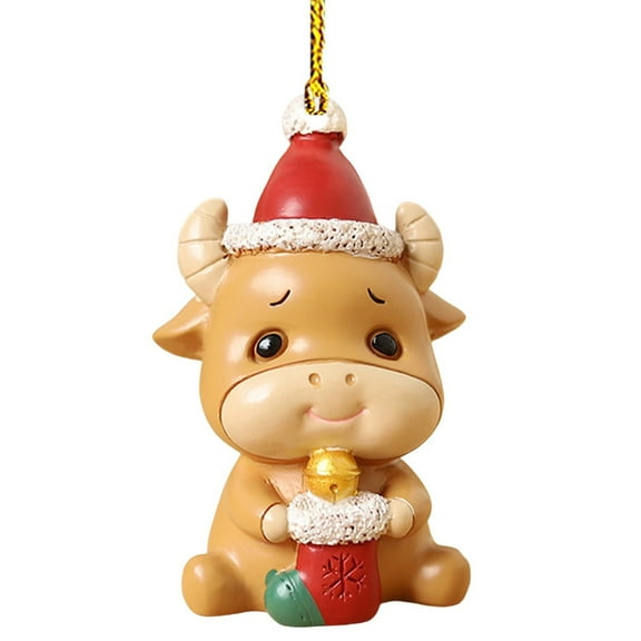 Matoen Christmas Cute Cartoon Decorative Hanging Ornament DIY Christmas Tree Ornament Lovely Animal Home Decor Cars Backpacks Pendants Christmas Tree Decorations