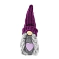thumbnail image 1 of Matoen Christmas Gnome Plush Decorations, Xmas Farmhouse Tiered Tray Decor-Purple Handmade Scandinavian Tomte - Home Tabletop Elf Ornaments, 1 of 6