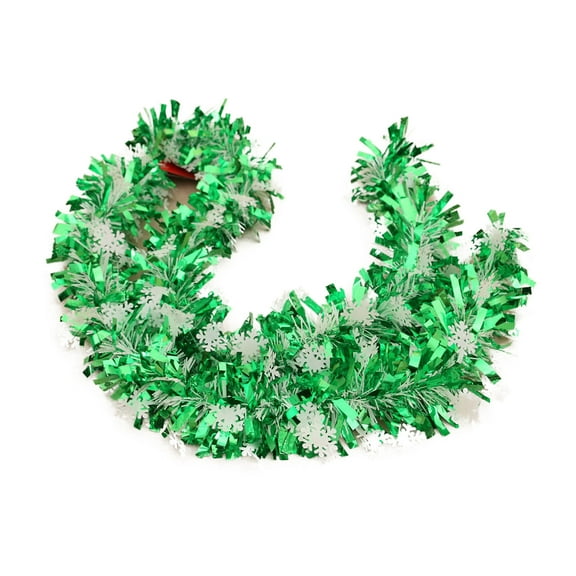 Matoen Christmas Pink Tinsel Garland, 6 Feet Christmas Metallic Foil Tinsel Garland Decoration for Holiday Tree Walll Home Office Event Christmas Decoration