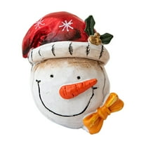 Matoen Christmas Snowman Figurines Table Top Decor, Mini Resin Snowmen Xmas Tabletop Decoration for Home Desk Shelf Fireplace Mantle Winter Holiday Party Supplies
