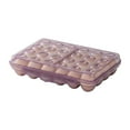 thumbnail image 1 of Matoen Clear Covered Egg Holder, Plastic Egg Storage for Refrigerator, Egg Tray Container with Lid, Fits 24 Eggs, 1 of 5