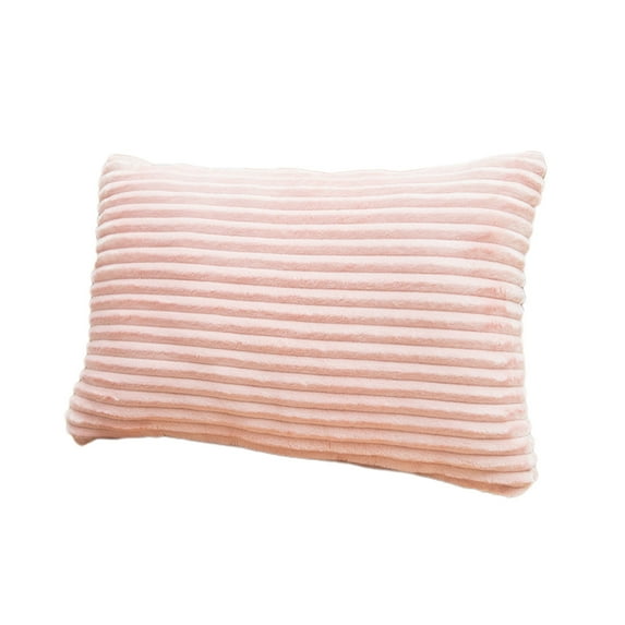 Matoen Cloth Pillowcases Large Size, 1 Pack Soft Breathable Skin-Friendly Pillow Sham, Aesthetic Decorative Pillow Case Covers, 12" X 20", No Filling, Pink