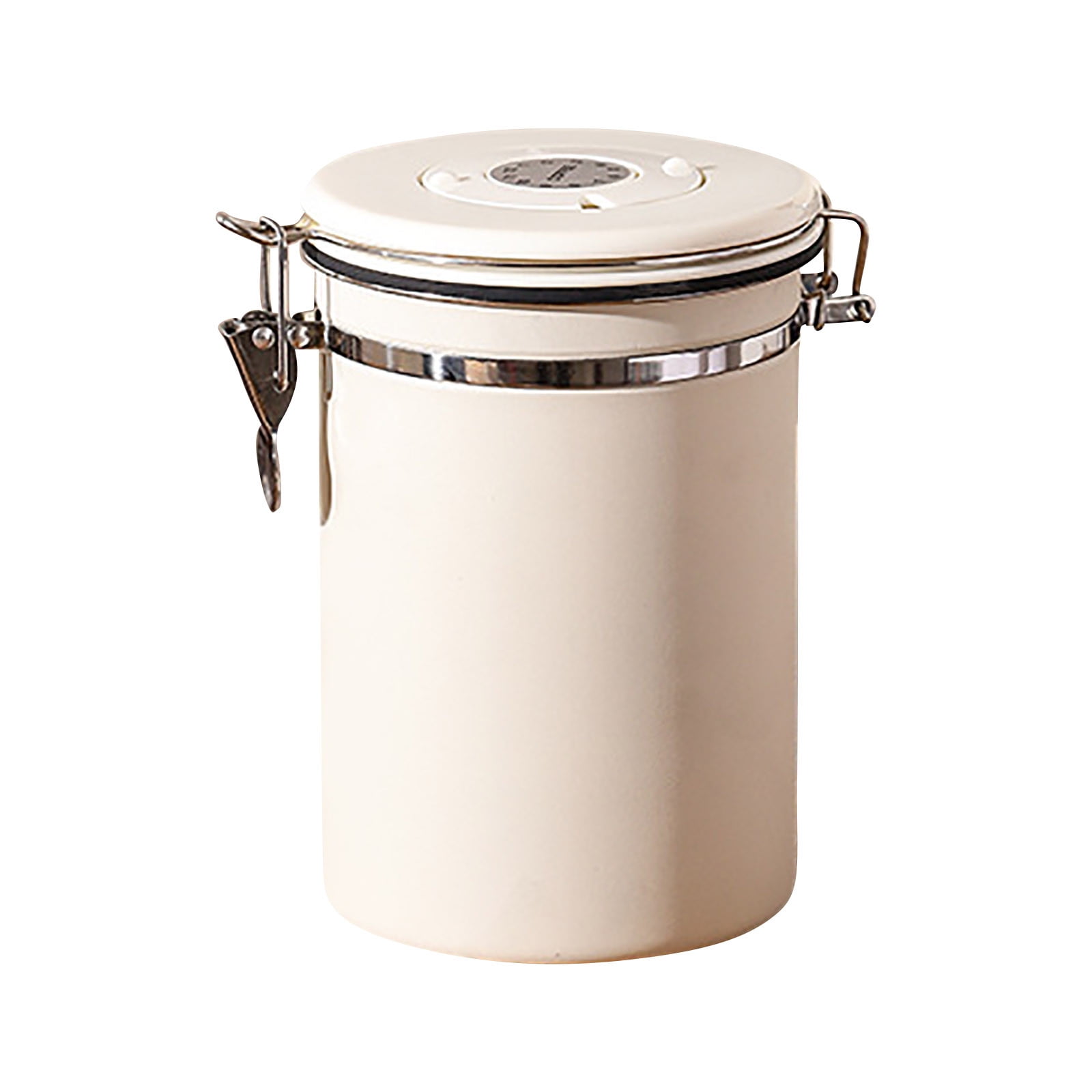Matoen Coffee Canister Storage Container - Stainless Steel Airtight Coffee Bean Storage Grounds Container, Kitchen Food Container Jar for Cereal, Sugar, Tea, 1.8L