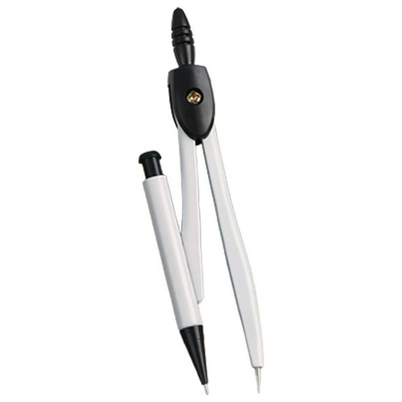Matoen Compass for Geometry, Silver with Extra Leads, Metal Drawing Compass, Geometry Math Compass, Drafting Compass, Drafting Tools