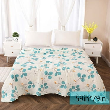 Matoen Cooling Comforter Queen Size, Cooling Blankets for Hot Sleepers and Night Sweats, Blue Summer Comforter for Bed, Breathable Soft Lightweight, 59"x78.7"