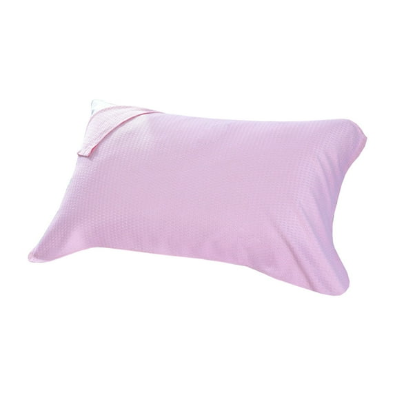 Matoen Cooling Pillowcases Queen Pillow Cases Breathable Cool Cotton Soft Pillow Towel for Hot Sleepers, Hair and Skin Friendly, Pink, 19.7x29.5 inches