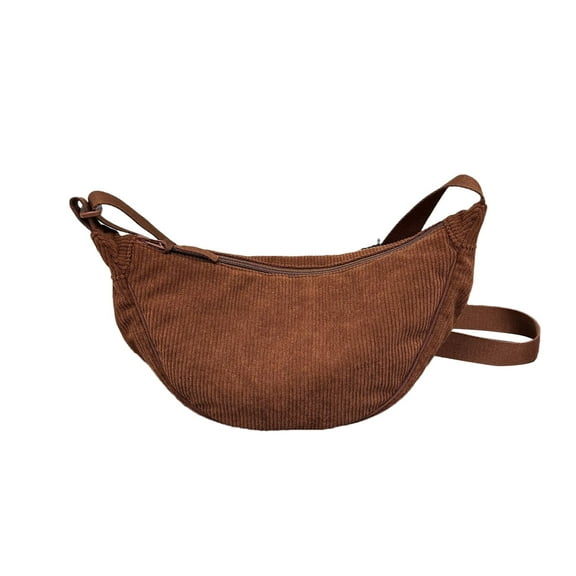 Matoen Corduroy Crossbody Bag for Women - Large Slouchy Shoulder Bag with Multiple Pockets, Adjustable Strap for Work, Educational & Travel, Fashionable Minimalist Purse for Learners