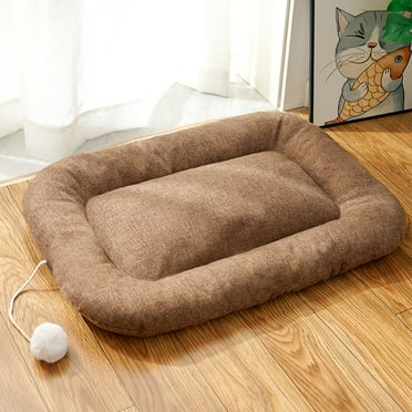 Matoen Crate Pad for Medium Dogs Fit Metal, Ultra Soft Bed Washable & Anti-Slip Kennel Pad for Dogs Cozy Sleeping Mat,Gray 24inch