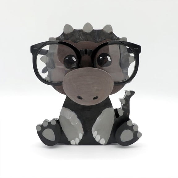 Matoen Cute Animal Glasses Holder Stand Handmade Creative Wooden Carving Eyeglass Holder Sunglasses Display Rack for Home Office Desk Decor Accessories