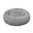 thumbnail image 1 of Matoen Cute Round Calming Dog Bed, Pet Small Plush Dog Donut Bed for Medium Small Breed Dog, Soft, Comfy and Cozy Doggie Bed, Gray, 1 of 7