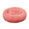 thumbnail image 1 of Matoen Cute Round Calming Dog Bed, Pet Small Plush Dog Donut Bed for Medium Small Breed Dog, Soft, Comfy and Cozy Doggie Bed, Pink, 1 of 6