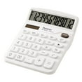thumbnail image 1 of Matoen Desk Calculator 12 Digit Extra Large LCD Display, Touch Comfortable with Big Buttons, Battery Power Standard Function Office Calculators, 1 of 8