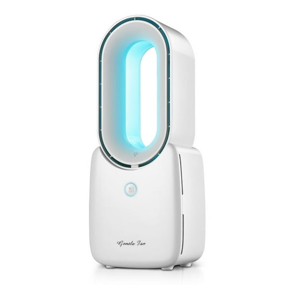 Matoen Desk Fan, Portable Bladeless Fan Small Quiet Cooling Table Fan, 3 Wind Speeds Personal Battery Operated Fan for Home, Office, Bedroom, Travel