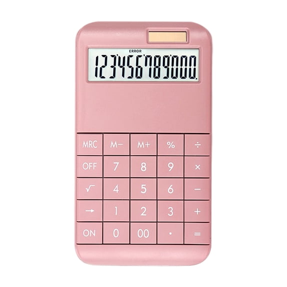 Matoen Desktop Calculator Large LCD Display 12 Digit Number Big Button Tax Financial Accounting Calculator, Battery and Solar Powered, for Desk Office Home Business Use