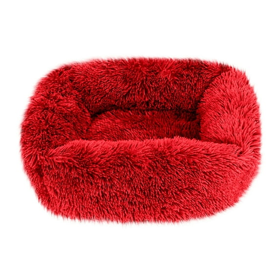 Matoen Dog Bed with Removable Cushion for Medium Small Dogs, Washable Pet Bed, Small Rectangle Cat Bed for Indoor Cat, 18"x14"