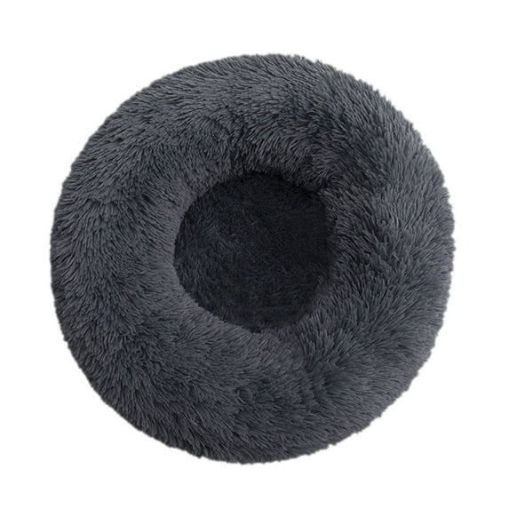 Matoen Dog Beds for Small Dogs, Washable Soft Round Fluffy Donut Self Warming Cat Bed, Anti-Anxiety Cuddler Dog Calming Bed for Indoor Snuggle, 31.5"