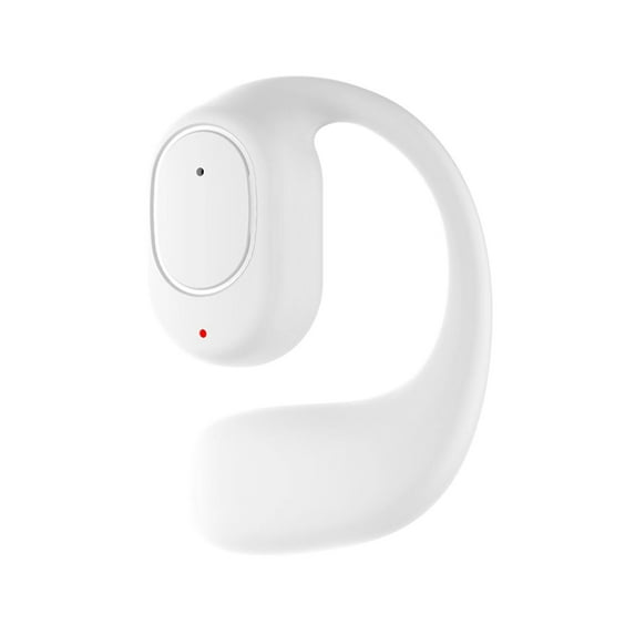 Matoen Ear-Clip Bone Conduction Headphones Bluetooth Painless Wireless Open Ear Clip on Headphone for Running White
