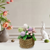 Matoen Easter Eggs Floral Picks with Flowers, Artificial Plant Decor for Spring Easter Décor, Table Centerpieces, Gifts