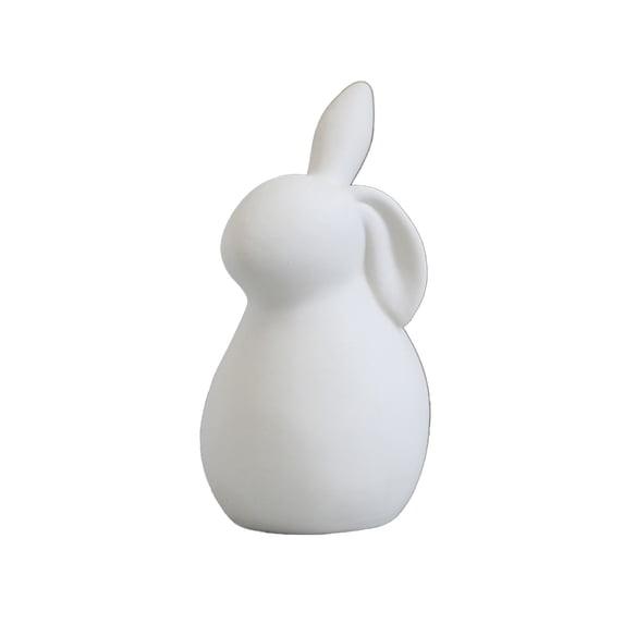 Matoen Easter Table Decorations, Ceramic Bunny Figurine Easter Spring Decorative Modern Vintage Rustic Farmhouse Rabbit Figurines Statue Home Decor Tray Table Centerpiece Mantels Decor Ornament