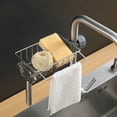 thumbnail image 1 of Matoen Faucet Rack for Kitchen Sink Sponge Caddy, Bathroom Sink Faucet Sponge Holder Soap Holder Kitchen Sink Organizer, 1 of 9