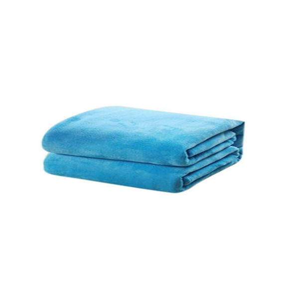 Matoen Fleece Throw Blanket for Couch, Cozy Lightweight Flannel Blanket, Warm Fuzzy Blanket for Winter Bed Sofa Travel (Blue, 50" x 60")