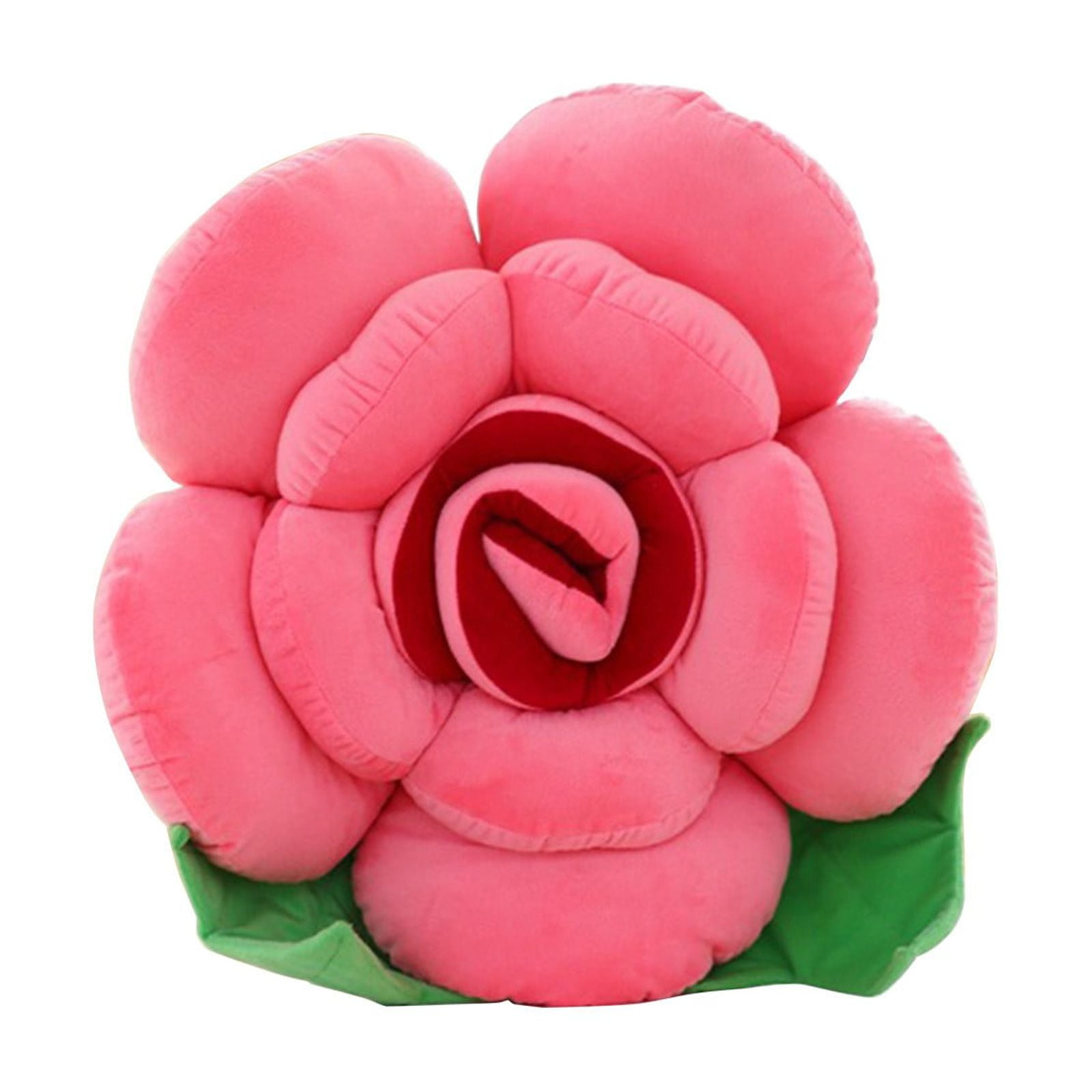 Flower Cushion /Rosered 30㎝ Matoen Flower Pillow, Rose Flower Shaped Throw Pillow
