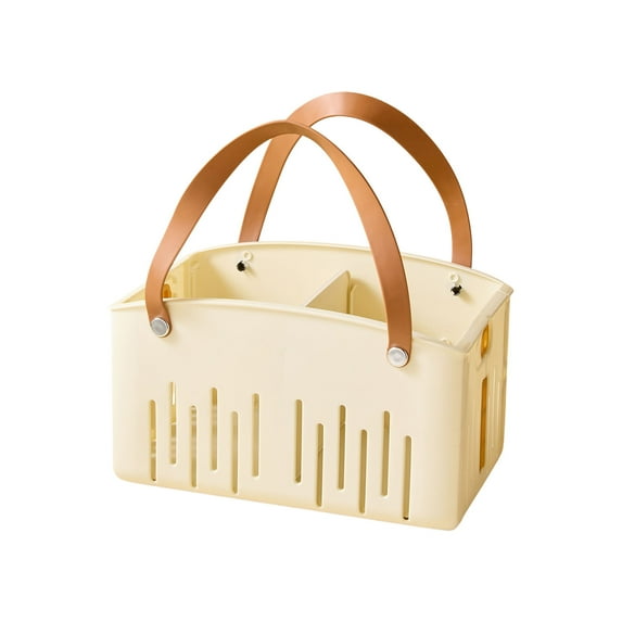 Matoen Foldable Hollow Handle Storage Basket - Portable Shower Caddy Basket for Bathroom, Washroom & Organizer (Multi-Purpose Collapsible Laundry Bin)