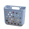 thumbnail image 1 of Matoen Foldable Laundry Basket Bathroom Dirty Clothes Storage Basket Household Wall Hanging Large Portable Laundry Hamper Blue, 1 of 4