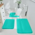 thumbnail image 1 of Matoen Gray Bathroom Rug Set 3 Pieces Ultra Soft, Non Slip Plush Toilet Mat, Absorbent Plush Shaggy Bath Mats for Bathroom, Bedroom, Kitchen, 1 of 5