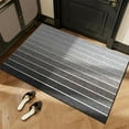 thumbnail image 1 of Matoen Gray Striped Rug - 16"x24" Front Door Mat Outdoor, Welcome Mats Rug Outdoor, Washable Front Porch Rug Layered Doormats for Front Patio Farmhouse Entryway Kitchen Laundry Room, 1 of 6