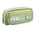 thumbnail image 1 of Matoen Green Large Storage Pencil Case Pen Bag with Zipper Big Capacity Pouch Organizer for Office Travel Holder Box, 1 of 9