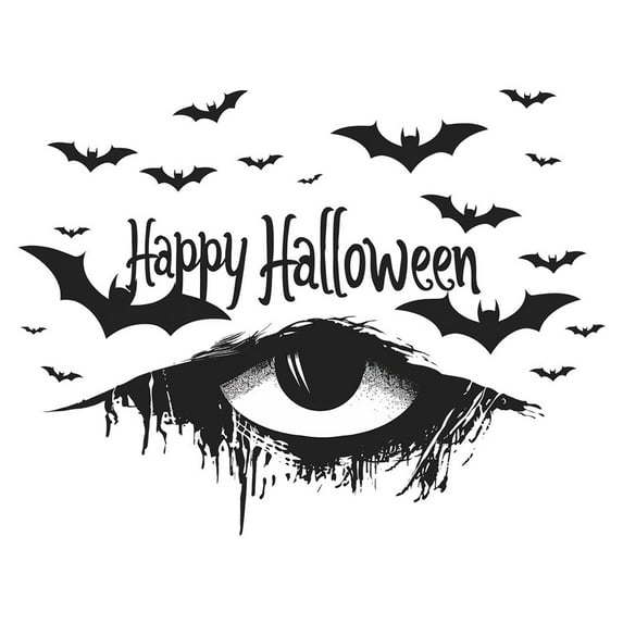 Matoen Halloween Decor Under $20 Halloween Scary Eyes Bedroom Living Room Background Decorative Wall Stickers