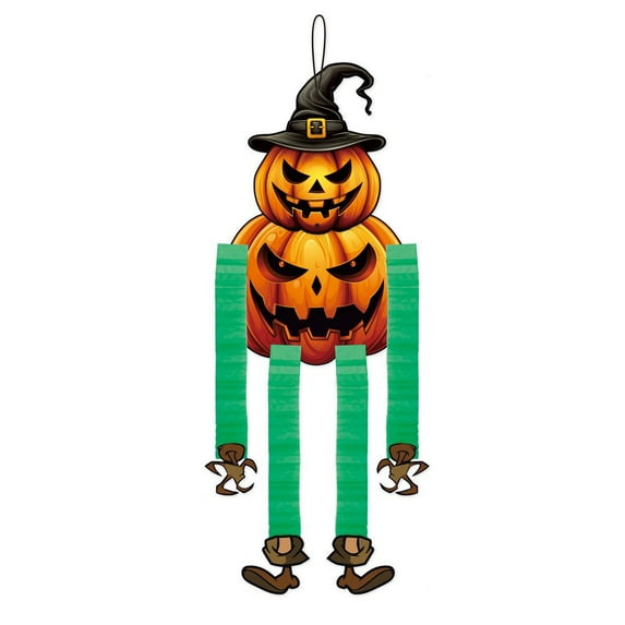 Matoen Halloween Decorative Hands and Feet Honeycomb Decoration Pumpkin Ghost Telescopic Ghost Honeycomb Pendant
