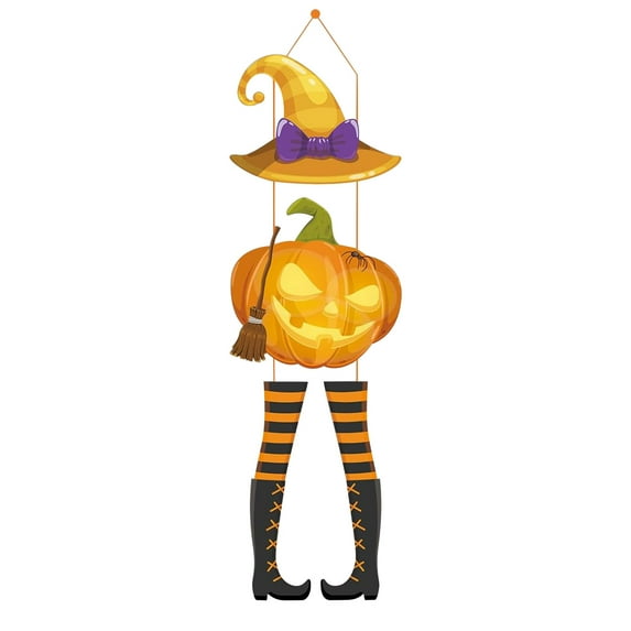Matoen Halloween Door Sign Halloween Witch Door Decorations Halloween Paper Hanging Decorations Halloween Porch Sign Door Hanger for Farmhouse Front Door Porch Wall Decor