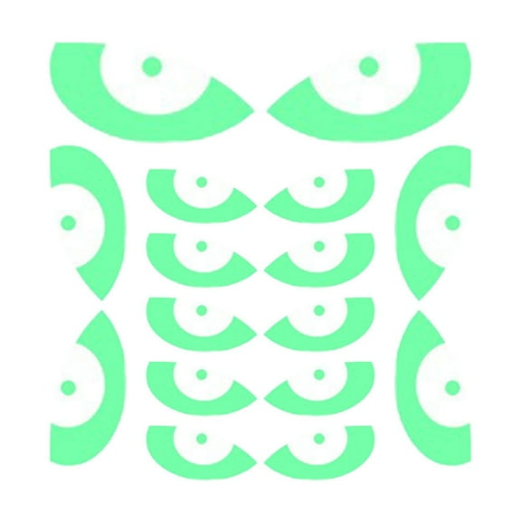 Matoen Halloween Glow in The Dark Decorations Weird Ghost Hands Sticker Green Luminous Wall Decor Ghost Spooky Eyes Window Clings for Kids Halloween Party Supplies