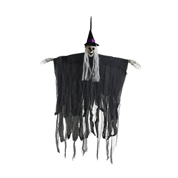 Matoen Halloween Hanging Grim Reapers, 39.4" Halloween Skeleton Flying Ghosts for Halloween Outdoor Decoration, Haunted Haunted House Prop, Halloween Party Supplies Decor