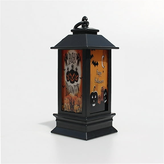 Matoen Halloween LED Vintage Lantern Outdoor Decoration Flickering Flame Western Lantern Hanging Lamp for Halloween Decor, Indoor , Yard Door Front Decor