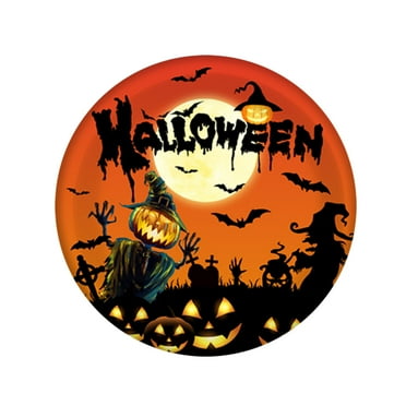 Matoen Halloween Party Supplies, Halloween Party Decorations - Disposable Paper Plates Cups for Kids Boy Girl Halloween Haunted House Pumpkin Themed Party Decorations