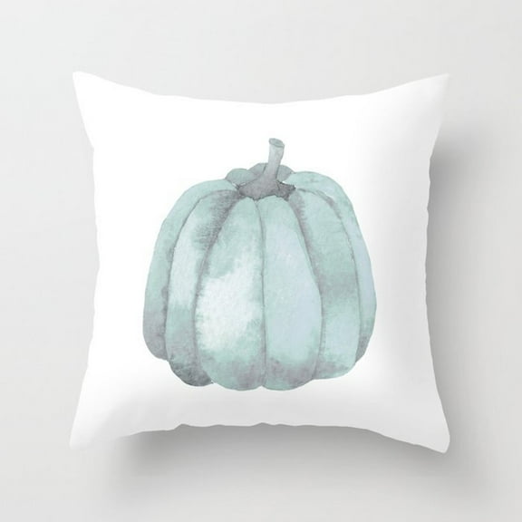 Matoen Halloween Pillow Covers - Fall Pumpkin Throw Pillow Covers, 18 x 18 Inch Cotton Pillow Cover Halloween Farmhouse Cushion Case for Sofa Couch Patio Outdoor Home Decor