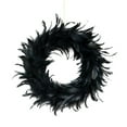 thumbnail image 1 of Matoen Halloween Wreath, Black Feather Branch Wreath, Large Halloween Door Wreath for Front Door Indoor and Outdoor, Spooky Home Decor, 1 of 9