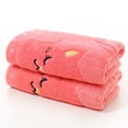 thumbnail image 1 of Matoen Hand Towels for Bathroom, Quick Dry Soft Cotton Towel for Bathroom & Shower, Large Bath Towel - 50x25cm/19.7x9.8 inch, Pink, 1 of 5