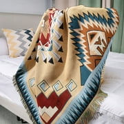 Matoen Handwoven Blanket, Yoga Blanket, Perfect Outdoor Picnic Blanket, Beach Blanket, Camping Blanket, Serape Blanket, 35"x35"