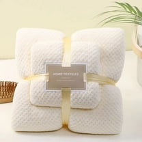 Matoen Household Cotton Ultra Soft 2 Pack Bath Towel Set, Contains 1 Bath Towel 287.5x55 inchs, 1 Hand Towels 13.8x29.5 inchs, Compact Lightweight & Highly Absorbant - White