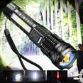 thumbnail image 1 of Matoen LED Flashlight USB Rechargeable, High Lumens Tactical Light with Sidelight, Zoomable Handheld Super Brightest Flashlights for Outdoor Camping, 1 of 9