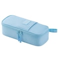 thumbnail image 1 of Matoen Large Capacity Pencil Case Big Pencil Bag Pouch Double-layer Pen Case Holder for Stationery Organizer Office Desk Storage Makeup Bag, Sky Blue, 1 of 7